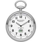 Regent Unisex-Armbanduhr Analog, digital Quarz, Funk One Size, weiß, Silber