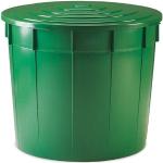 Grüne Regentonnen & Regenspeicher 401l - 500l aus Kunststoff mit Deckel 