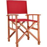 Rote Nachhaltige Regiestühle aus Polyester mit Armlehne Breite 50-100cm, Höhe 0-50cm, Tiefe 0-50cm 