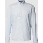 Hellblaue Langärmelige Marc O'Polo Nachhaltige Button Down Kragen Herrenlangarmhemden aus Baumwolle Größe L 