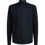 Marineblaue Tommy Hilfiger Logo Button Down Kragen Regular Fit Hemden aus Baumwolle für Herren 