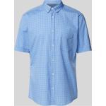 Blaue OLYMP Level Five Regular Fit Hemden aus Baumwolle für Herren Größe M 