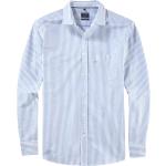 Blaue Gestreifte OLYMP Level Five Kentkragen Hemden mit Kent-Kragen aus Baumwolle für Herren Größe S 