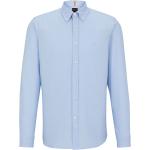 Hellblaue HUGO BOSS BOSS Bio Button Down Kragen Regular Fit Hemden aus Baumwolle für Herren Größe XS 