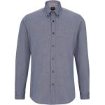 Blaue HUGO BOSS BOSS Bio Button Down Kragen Regular Fit Hemden aus Baumwolle für Herren Größe XXL 
