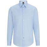 Hellblaue Gestreifte HUGO BOSS BOSS Regular Fit Hemden aus Baumwolle für Herren 