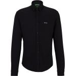 Schwarze HUGO BOSS BOSS Button Down Kragen Regular Fit Hemden aus Baumwolle für Herren Größe XXL 