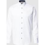 Weiße Unifarbene Jake*s Kentkragen Hemden mit Kent-Kragen aus Baumwolle für Herren 