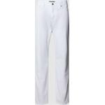 Weiße ALBERTO 5-Pocket Jeans aus Baumwollmischung für Herren 