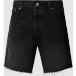 Schwarze Vintage LEVI'S Jeans-Shorts mit Reißverschluss aus Baumwolle für Herren für den für den Sommer 