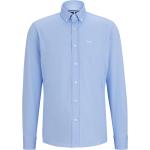 Hellblaue HUGO BOSS BOSS Regular Fit Hemden aus Jersey für Herren 