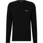 Schwarze Langärmelige HUGO BOSS BOSS Nachhaltige T-Shirts aus Baumwolle für Herren Größe 5 XL 