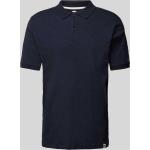 Marineblaue Unifarbene Fynch Hatton Herrenpoloshirts & Herrenpolohemden aus Baumwolle Größe S 