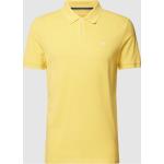 Gelbe Unifarbene Tom Tailor Herrenpoloshirts & Herrenpolohemden aus Baumwolle Größe M 