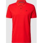 Rote Unifarbene Tom Tailor Herrenpoloshirts & Herrenpolohemden aus Baumwolle Größe M 