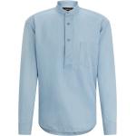 Hellblaue HUGO BOSS BOSS Stehkragen Stehkragenhemden aus Baumwollmischung für Herren Größe XXL für den für den Sommer 