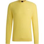 Gelbe HUGO BOSS BOSS Kaschmir-Pullover aus Wolle für Herren Größe 3 XL 