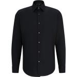 Schwarze HUGO BOSS BOSS Regular Fit Hemden aus Baumwolle für Herren 