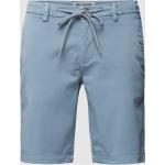 Blaue Unifarbene MAC Jeans Herrenshorts aus Baumwollmischung für den für den Sommer 