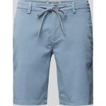 Blaue Unifarbene MAC Jeans Herrenshorts aus Baumwollmischung Größe XXL für den für den Sommer 