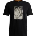 Schwarze HUGO BOSS BOSS Statement-Shirts aus Baumwolle für Herren Größe 3 XL 