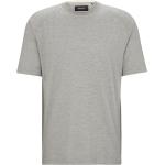 Hellgraue HUGO BOSS BOSS Doppelkragen T-Shirts aus Seide für Herren Größe 3 XL 