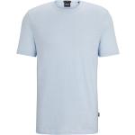 Hellblaue HUGO BOSS BOSS T-Shirts aus Leinen für Herren Größe XXL 