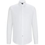 Weiße Gestreifte Elegante HUGO BOSS BOSS Streifenhemden mit Knopf aus Baumwollmischung für Herren 
