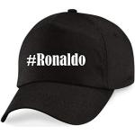 Schwarze Unifarbene Hip Hop Reifen-Markt Cristiano Ronaldo Herrenschirmmützen Einheitsgröße 