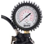 Reifenfüllmessgerät Manometer Luftdruckprüfer Reifendruckmesser Reifendruckprüfer  Messbereich 0-12 bar, Schlauchlänge 400 mm  
