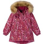 Reima Girls Muhvi Winter Jacket Rot, Mädchen Isolationsjacke, Größe 98 - Farbe Jam Red - Otter Print, Rosa, Einheitsgröße