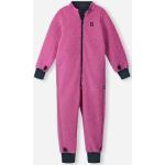 Magentafarbene Reima Fleece-Overalls für Kinder aus Jersey Größe 110 