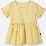 Reduzierte Gelbe Reima Bio Rundhals-Ausschnitt Kinderkleider für Mädchen Größe 122 