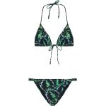 Reduzierte Grüne Elegante Triangel-Bikinis aus Polyamid für Damen Größe L 