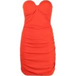 Reduzierte Orange Mini Trägerlose Kleider mit Reißverschluss für Damen Einheitsgröße für Partys 
