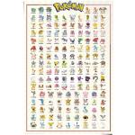 Bunte Pokemon Poster aus Papier 