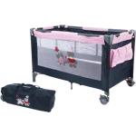 Reisebett LUXUS Dessin Pink Checker Chic 4 Baby geeignet ab dem 1. Lebensjahr bis 4 Jahre ( max. Belastung 15 kg) Komfortables Reisebett Luxus