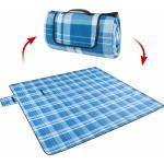 Blaue Walser Picknickdecken & Gartendecken mit Tragegriffen 200x200 
