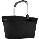 Schwarze Geflochtene Elegante Reisenthel Carrybag Herreneinkaufskörbe mit Reißverschluss aus Kunstfaser 