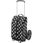 Weiße Gepunktete Reisenthel Citycruiser Einkaufstaschen & Shopping Bags 40l mit Reißverschluss aus Kunststoff mit Teleskopgriff 
