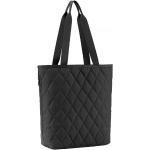 Schwarze Reisenthel Einkaufstaschen & Shopping Bags mit Reißverschluss aus Leder 