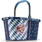 Blaue Geflochtene Elegante Reisenthel Carrybag Herreneinkaufskörbe 22l mit Reißverschluss aus Kunstfaser 