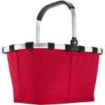 Rote Geflochtene Elegante Reisenthel Carrybag Herreneinkaufskörbe 25l mit Reißverschluss aus Kunstfaser 