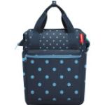 Blaue Reisenthel Roomy Gepäckträgertaschen 12l mit Reißverschluss gepolstert 