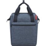 Blaue Reisenthel Roomy Gepäckträgertaschen 12l mit Reißverschluss gepolstert 