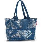 Blaue Einkaufstaschen & Shopping Bags 18l mit Reißverschluss für Damen klein 