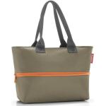 Olivgrüne Reisenthel E1 Einkaufstaschen & Shopping Bags 18l mit Reißverschluss für Damen klein 