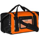 Orange Sporttaschen 50l mit Reißverschluss aus LKW-Plane 