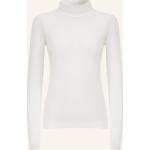 Weiße Langärmelige Reiss Rollkragen Rollkragenshirts aus Jersey für Damen Größe M 
