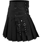 Schwarze Karo Vintage Maxiröcke mit Berg-Motiv mit Reißverschluss für Damen Übergrößen für Partys 